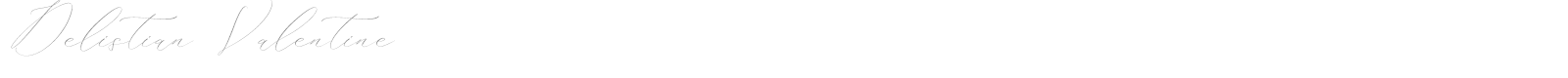 Delistian Valentine font preview